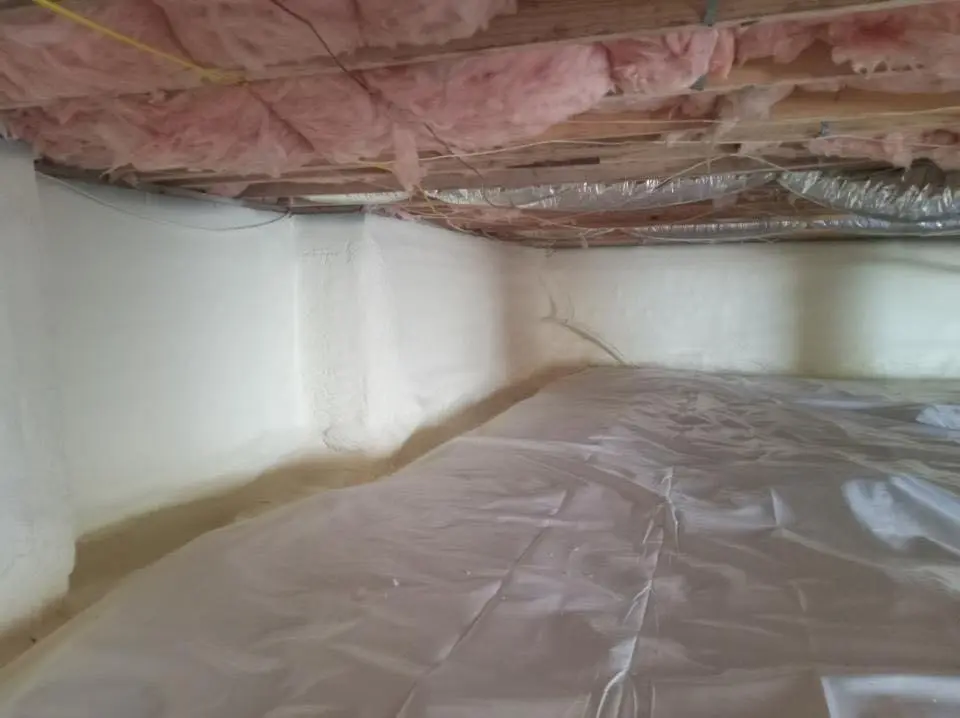 Crawl space encapsulation with closed-cell spray foam for Spray Foam Roofing in Yonkers